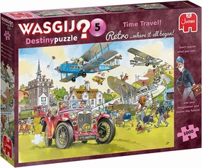 Jumbo, Wasgij, Retro Destiny 5 - Time Travel!, Unique Jigsaw Puzzles for Adults, 1,000 Piece
