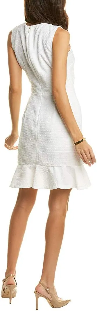 Karl Lagerfeld Paris Women's Tweed Shift Dress with Pockets