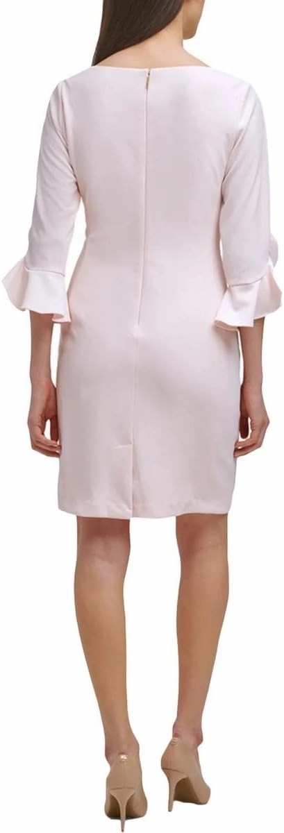Karl Lagerfeld Paris Women's Tulip Sleeve Crepe Dress