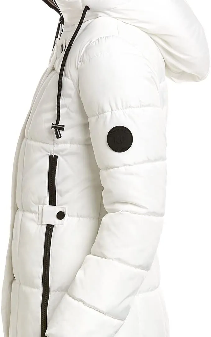 Kenneth Cole Women's Heavy Weight Mix Media Full Sherpa Lined Puffer Jacket