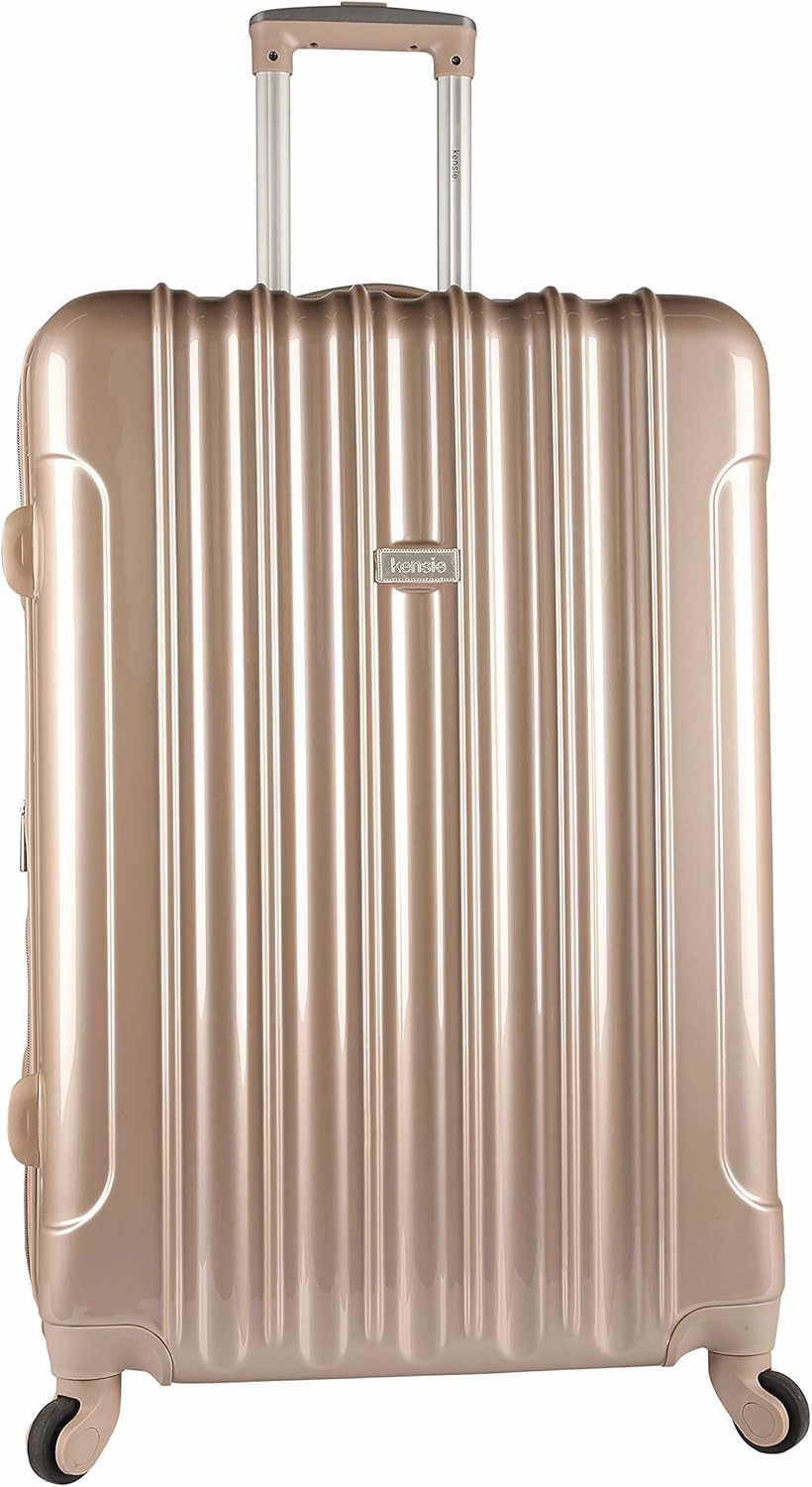 kensie Women's Alma Luggage, Pale Gold, 3 Piece Set (28"/24"/20")