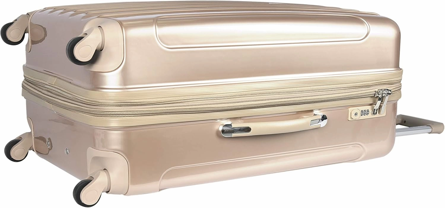 kensie Women's Alma Luggage, Pale Gold, 3 Piece Set (28"/24"/20")