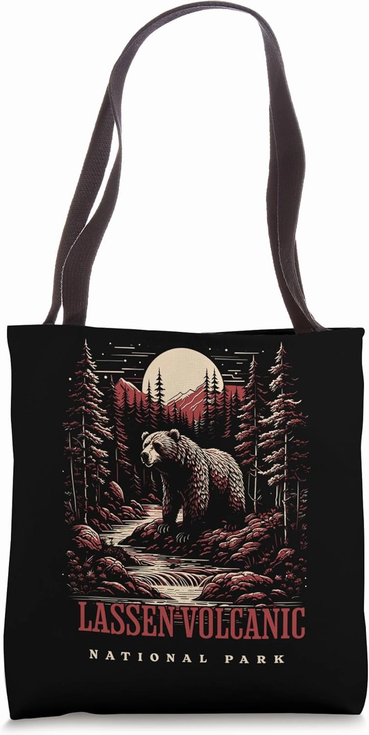 Lassen Volcanic National Park Adventure Hiking Travel Tote Bag
