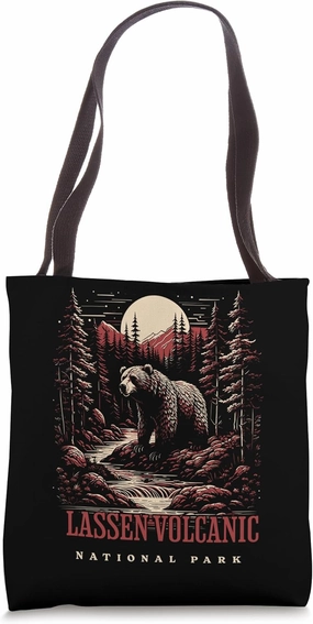 Lassen Volcanic National Park Adventure Hiking Travel Tote Bag