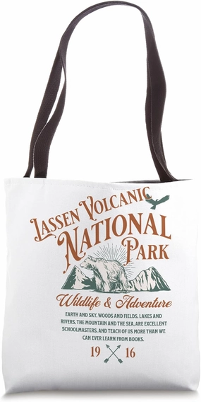Lassen Volcanic National Park Adventure Hiking Travel Tote Bag