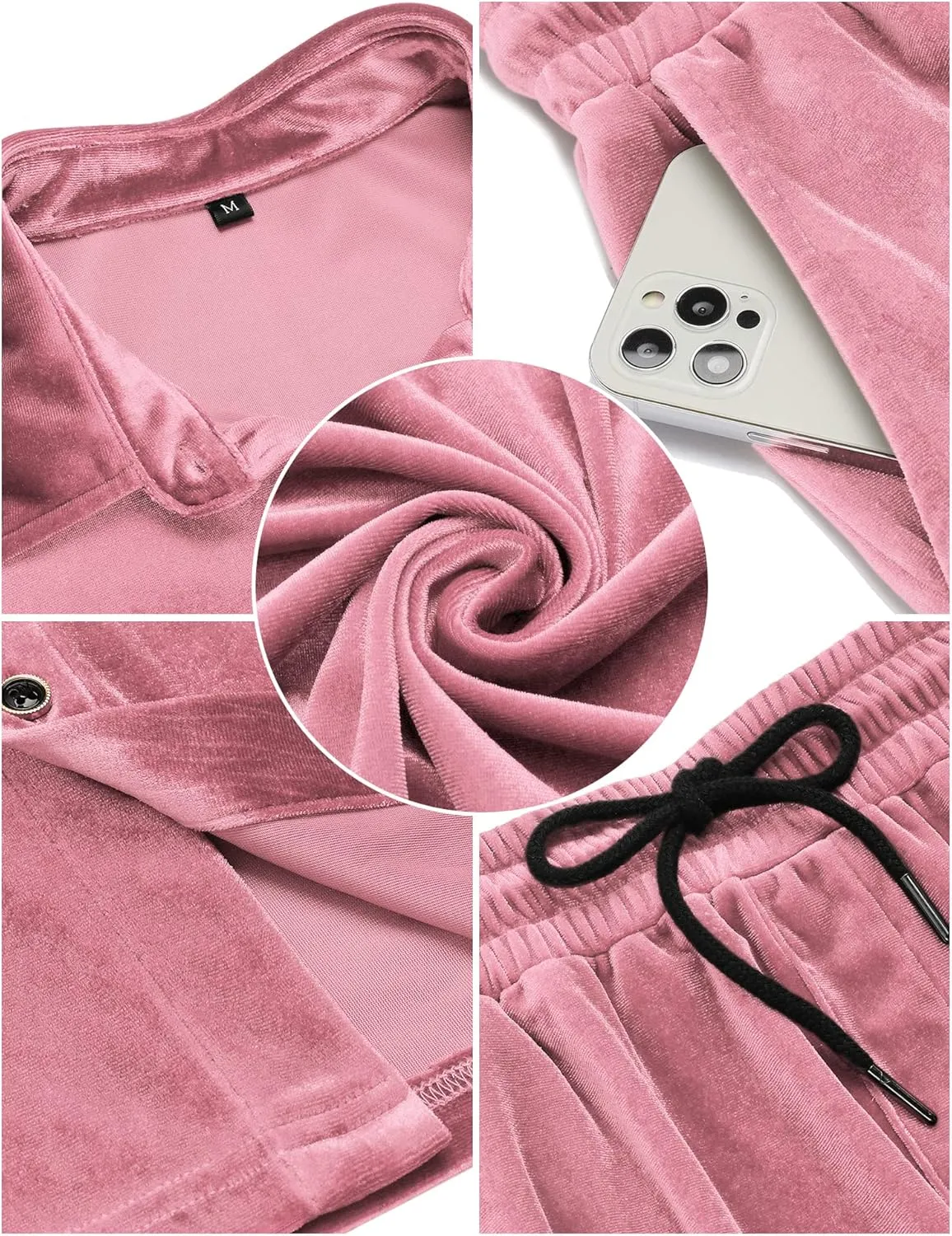 LecGee Men Summer Casual Short Sets Velvet Short Sleeve Button Down Shirt Elastic Waist Shorts 2 Piece Outfits Tracksuit