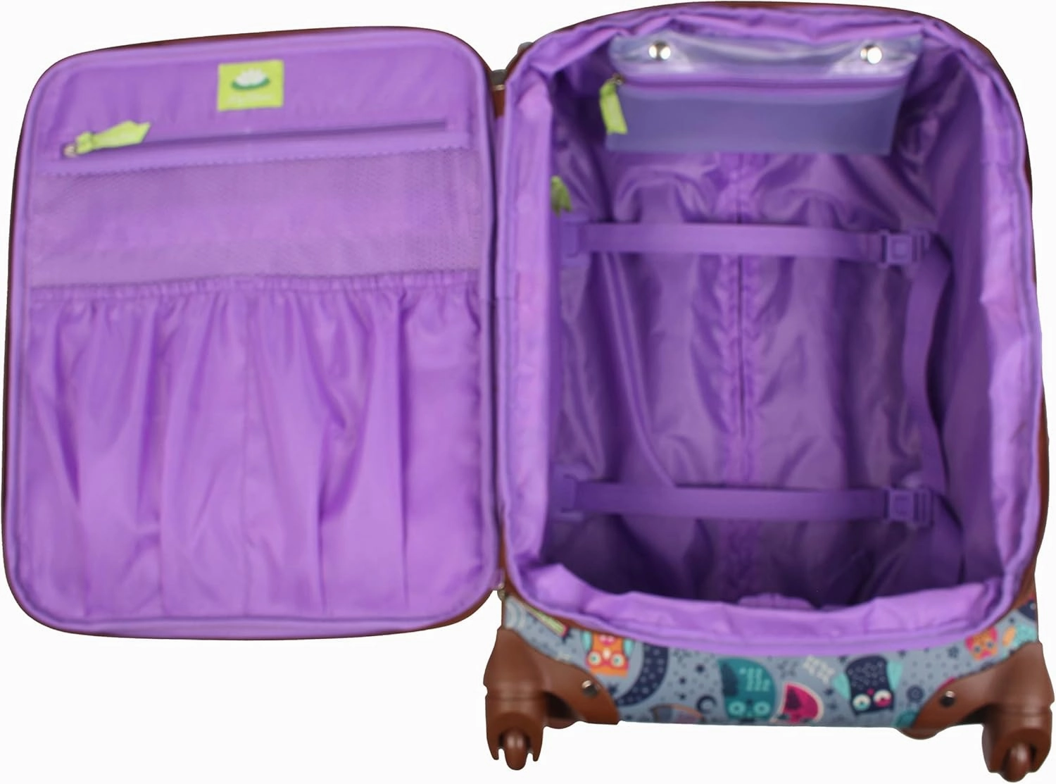 Lily Bloom Design Pattern 28" Luggage Softside Expandable With Double Spinner Wheels, Large Lightweight Suitcase Checked Bag For Women