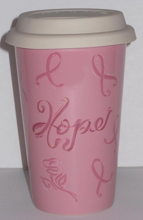 Longaberger Sisters Insulated Travel Cup Mug - Color 2011 Horizon of Hope - Makes a GREAT Gift!
