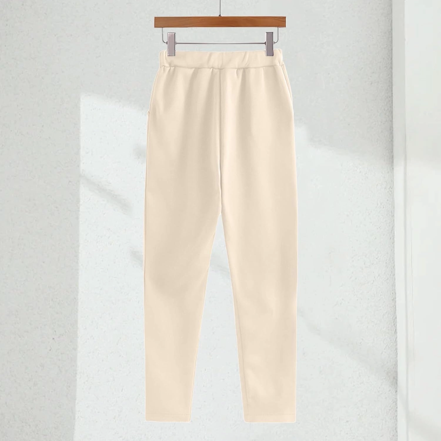 Lounge Matching Set Solid Color with Hat Sports Suit Women Fashion Slim Sweatpants with Multi Pockets