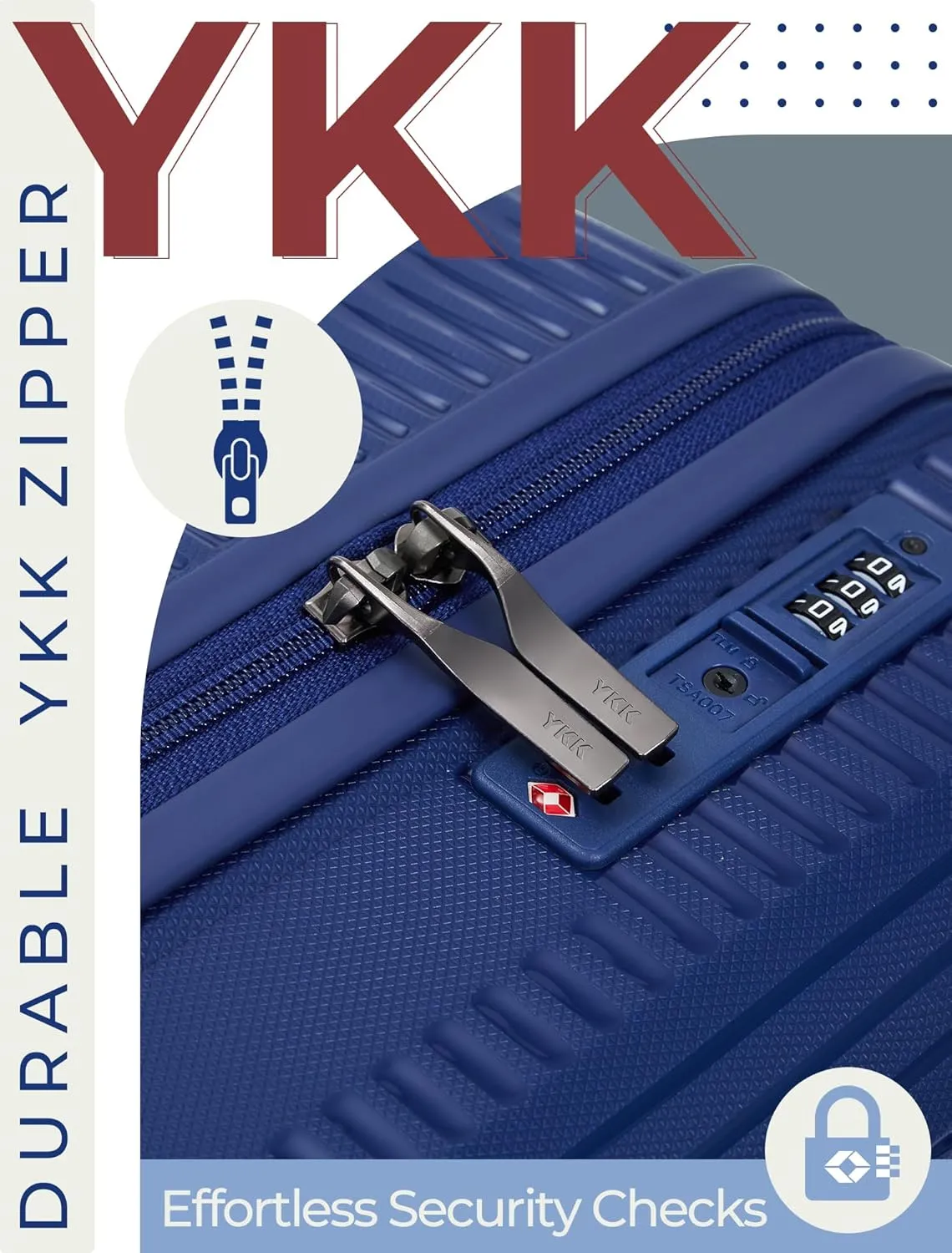 Luggage Sets 5 Piece, Suitcases with Wheels, Hardshell Suitcase Set, PP Carry on Luggage Set with TSA Lock, Travel Luggage