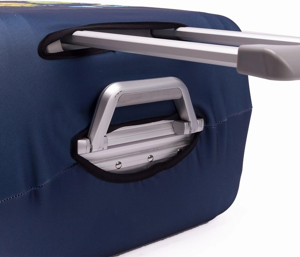Madfifennina Washable Spandex Travel Luggage, Map, Size M(23"-25" Luggage)