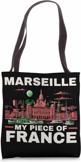Marseille France Travel Vacation Tourist I Love Marseille Tote Bag