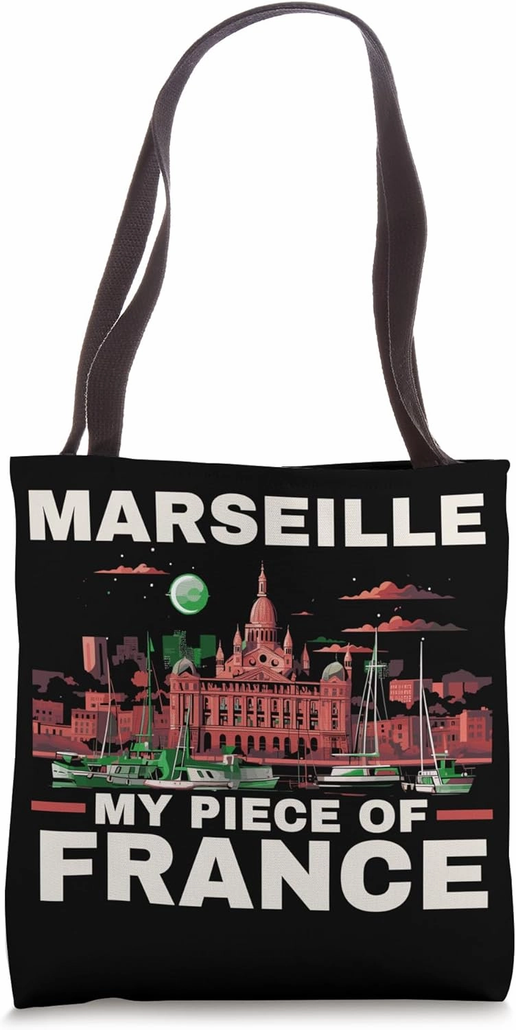Marseille France Travel Vacation Tourist I Love Marseille Tote Bag