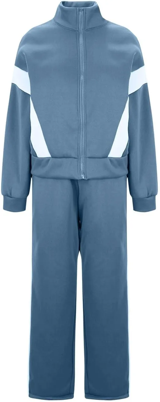 Matching Sets For Women Zipper Long Sleeve Sweatshirt Wide Leg Pants 2 Piece Outfits Fashion Casual Sweatsuit
