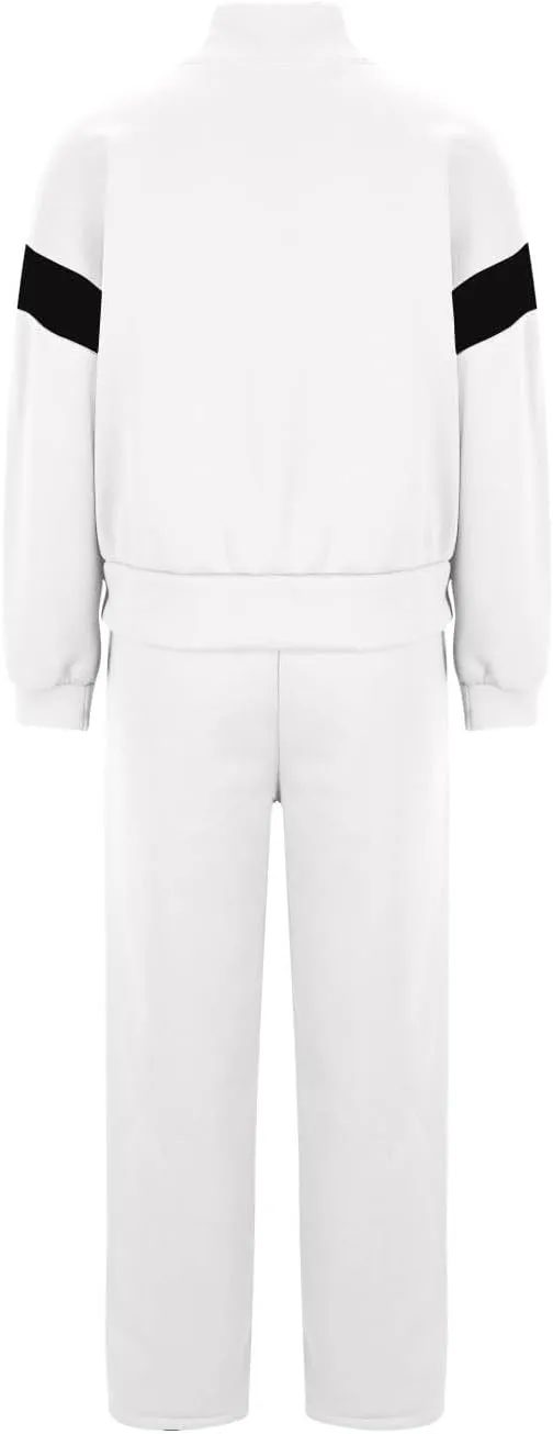 Matching Sets For Women Zipper Long Sleeve Sweatshirt Wide Leg Pants 2 Piece Outfits Fashion Casual Sweatsuit