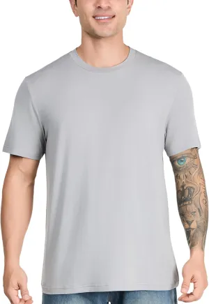 Men's Cooling T-Shirt | Modal-Silk Sweatproof Undershirt | UV Defense & Quick Dry | Hot Climate Essential