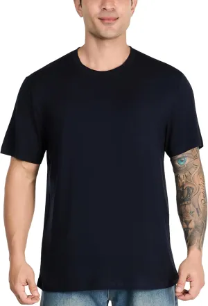 Men's Cooling T-Shirt | Modal-Silk Sweatproof Undershirt | UV Defense & Quick Dry | Hot Climate Essential