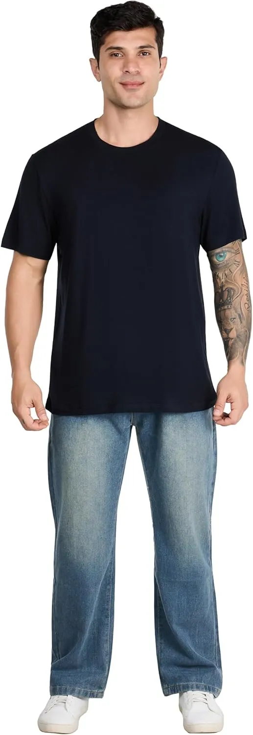 Men's Cooling T-Shirt | Modal-Silk Sweatproof Undershirt | UV Defense & Quick Dry | Hot Climate Essential