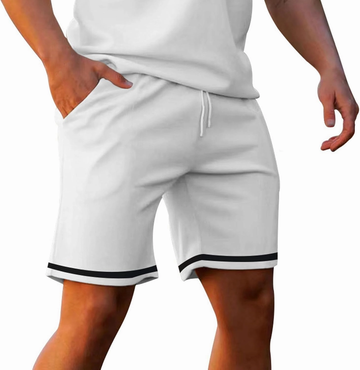 Mens Short Sets 2 Piece Outfits Fashion Summer Travel Holiday Outfits Men Polos Shirts and Shorts Golf Running Sets