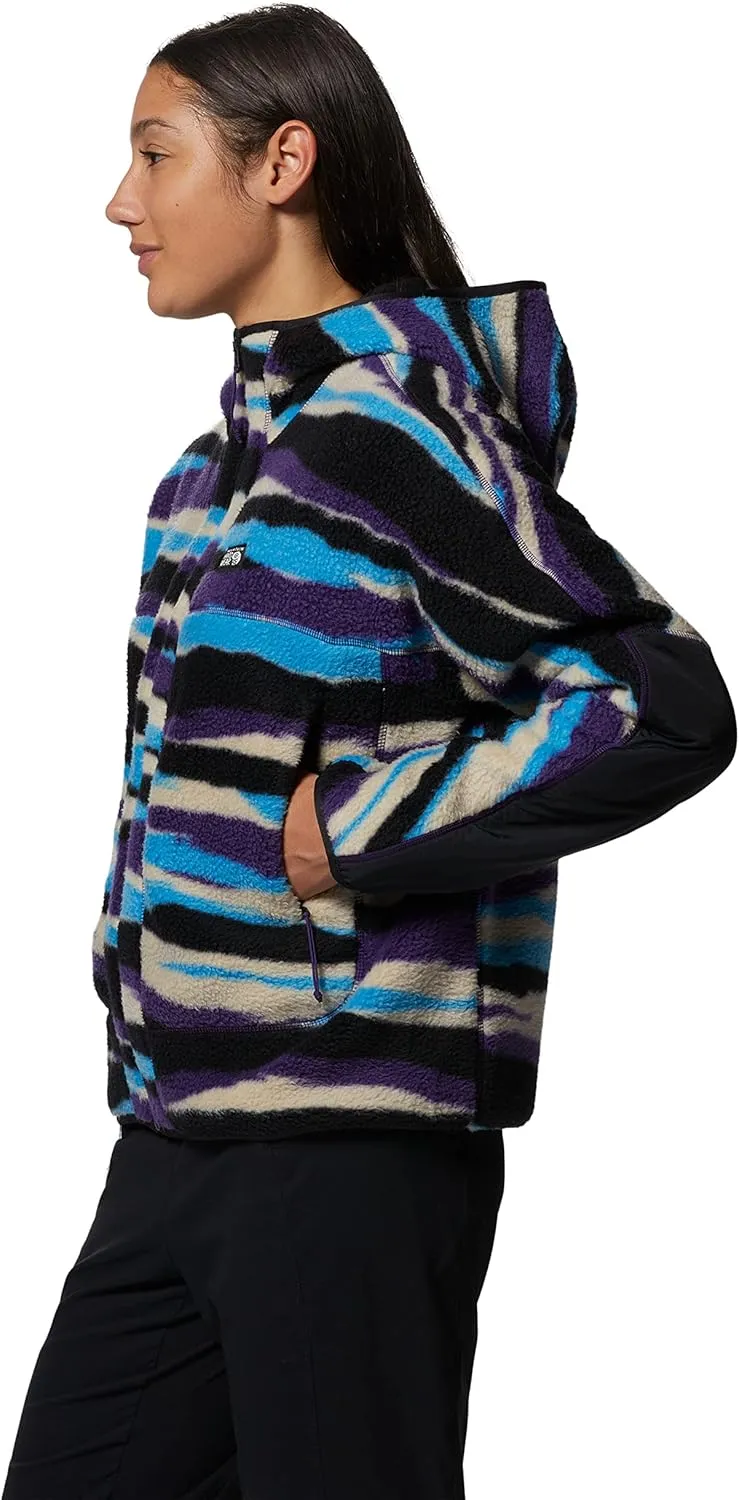 Mountain Hardwear Women's HiCamp Fleece Full Zip Hoody for Hiking, Travel, Backpacking, and Everyday Wear