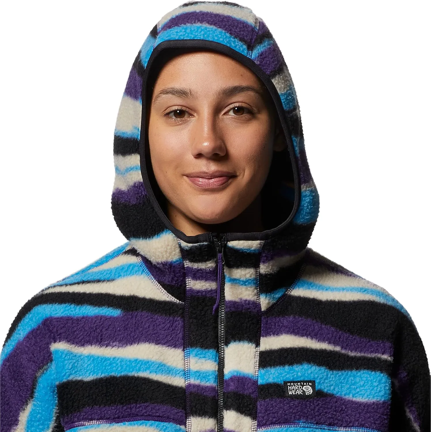 Mountain Hardwear Women's HiCamp Fleece Full Zip Hoody for Hiking, Travel, Backpacking, and Everyday Wear