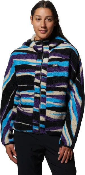 Mountain Hardwear Women's HiCamp Fleece Full Zip Hoody for Hiking, Travel, Backpacking, and Everyday Wear