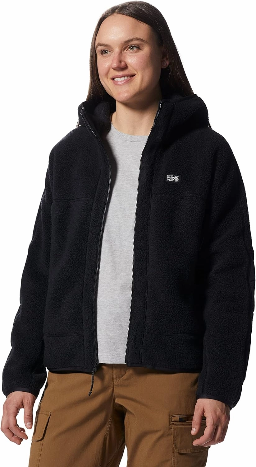 Mountain Hardwear Women's HiCamp Fleece Full Zip Hoody for Hiking, Travel, Backpacking, and Everyday Wear