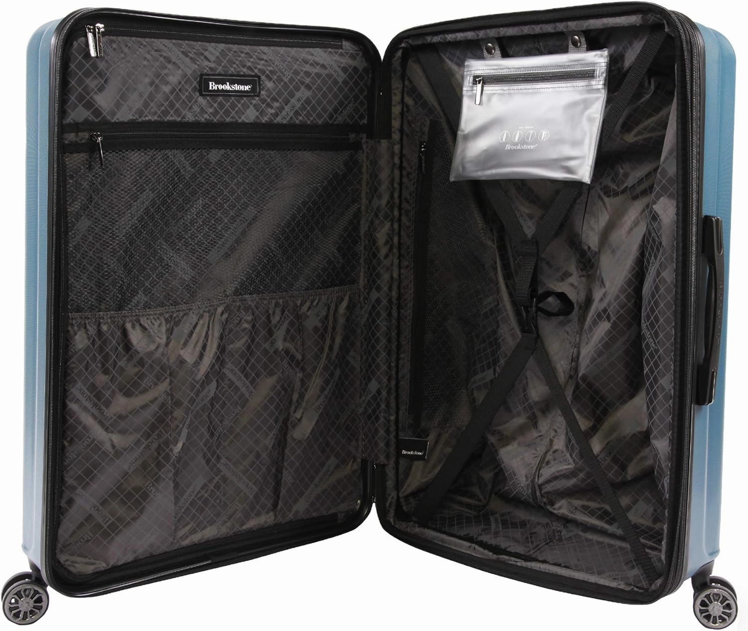 Nelson 2pc Hardside Spinner Luggage, Dark Teal, 2 Piece Set