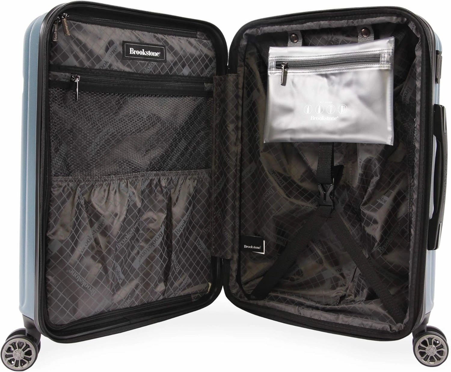 Nelson 2pc Hardside Spinner Luggage, Dark Teal, 2 Piece Set