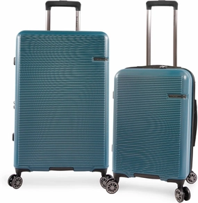 Nelson 2pc Hardside Spinner Luggage, Dark Teal, 2 Piece Set