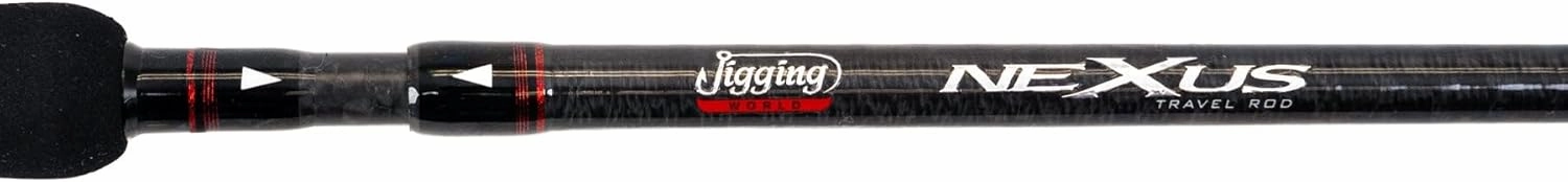 Nexus 2.0 Travel Fishing Rods, 3-Piece Spinning Rods, 24T Toray Carbon Fiber, Premium Hard Shell Travel Case