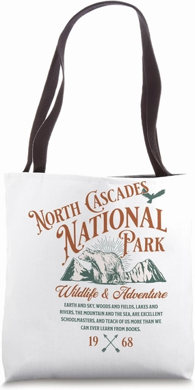 North Cascades National Park Adventure Hiking Travel Tote Bag
