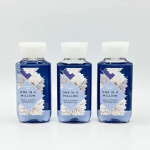 One In A Million 3-Piece Bath Bundle | Three 3-Ounce Travel Size Shower Gels
