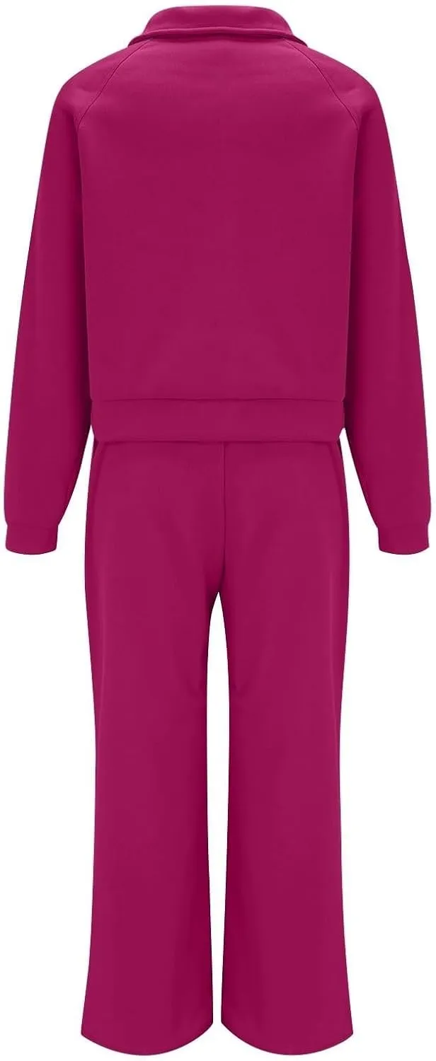 Oversized Sweatshirt Sweatpants Tracksuit Fold Over Yoga Pants Matching Workout Sets Casual Outfit Fashion Sweatpants
