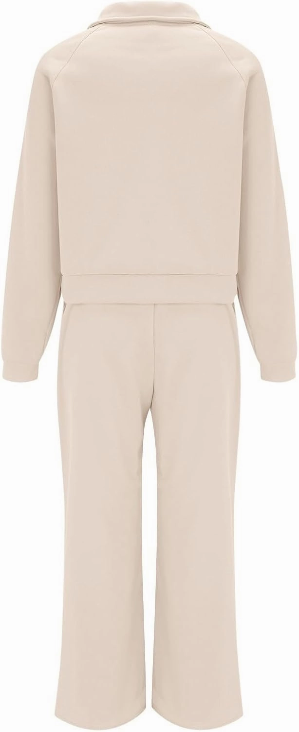 Oversized Sweatshirt Sweatpants Tracksuit Fold Over Yoga Pants Matching Workout Sets Casual Outfit Fashion Sweatpants