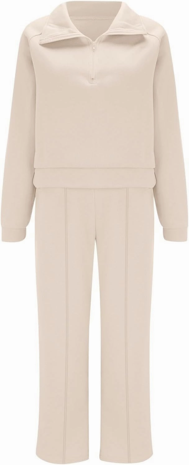Oversized Sweatshirt Sweatpants Tracksuit Fold Over Yoga Pants Matching Workout Sets Casual Outfit Fashion Sweatpants