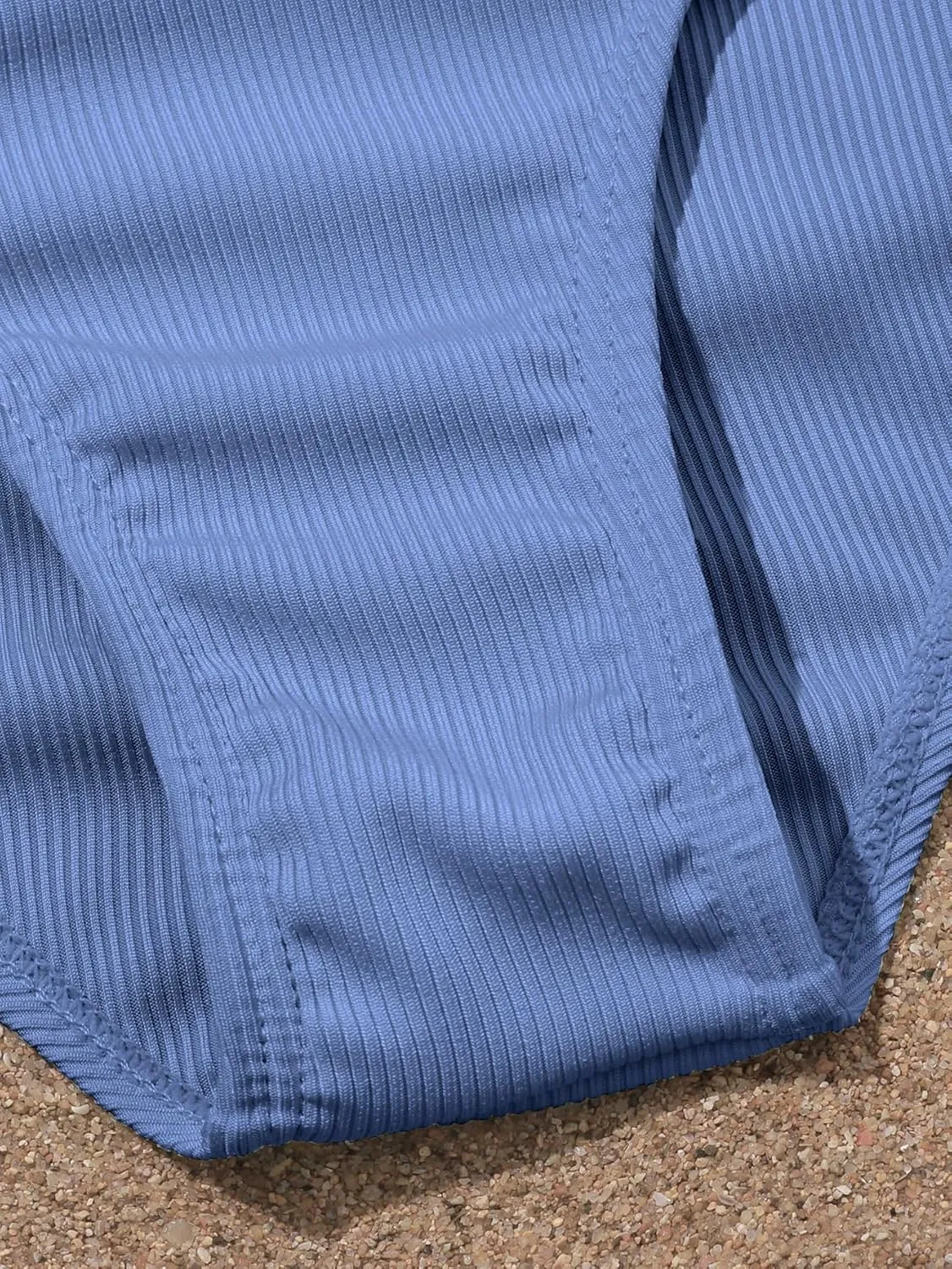 OYOANGLE Girl's Cute Spaghetti Straps Round Neck Drawstring One Piece Swimwear Tie Bathing Suit
