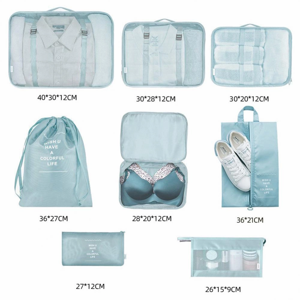 Packing Cubes for Travel - 8 Piece Set for Effortless Organization