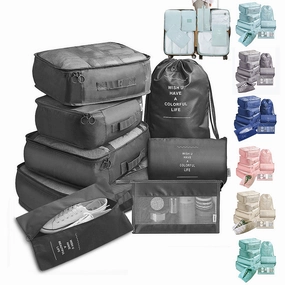 Packing Cubes for Travel - 8 Piece Set for Effortless Organization