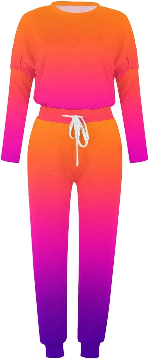 Pants Suit for Women Set Quarter Zip Sweatshirt Wide Leg Sweatpant Set Tracksuit Long Sleeve Tracksuit Joggers Sets