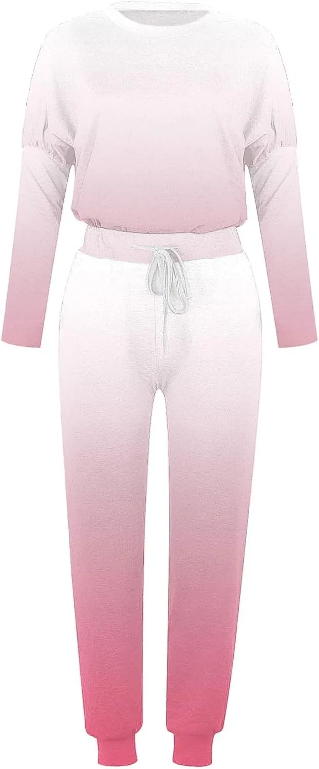 Pants Suit for Women Set Quarter Zip Sweatshirt Wide Leg Sweatpant Set Tracksuit Long Sleeve Tracksuit Joggers Sets
