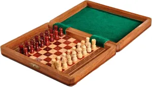 PEG Wooden Travel Chess Set - 8" x 6"
