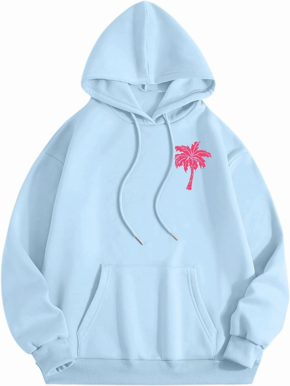 Pink Preppy Sweatsuits Women 2 Piece Outfit Graphic Pink Hoodie Jogger Pants Machting Lounge Sets Tracksuit 2024