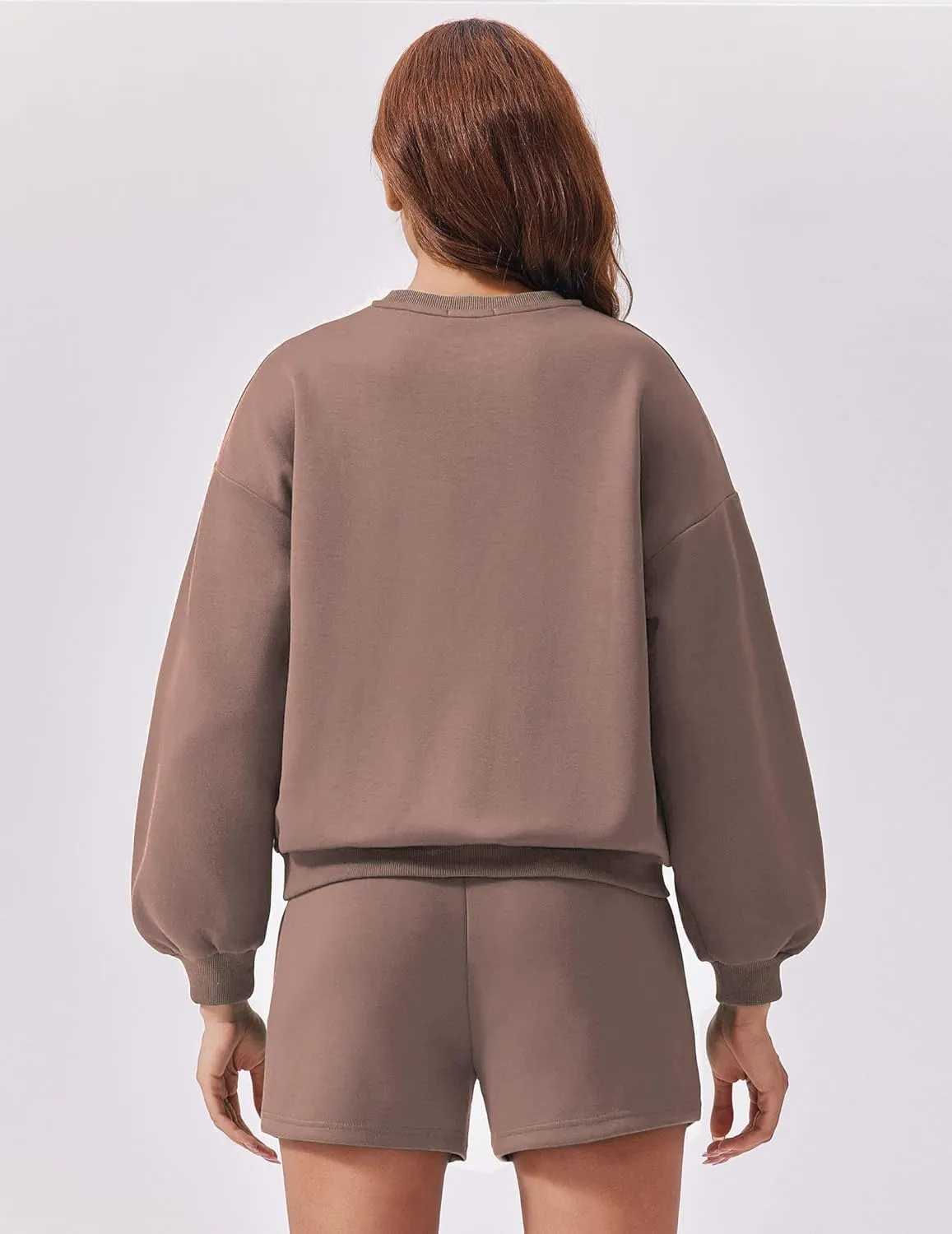PINSPARK Two Piece Sets for Women 2024 Fall Outfits Sweatsuit 4 Pockets Sweat Short Sets Casual Matching Set Travel Tracksuit