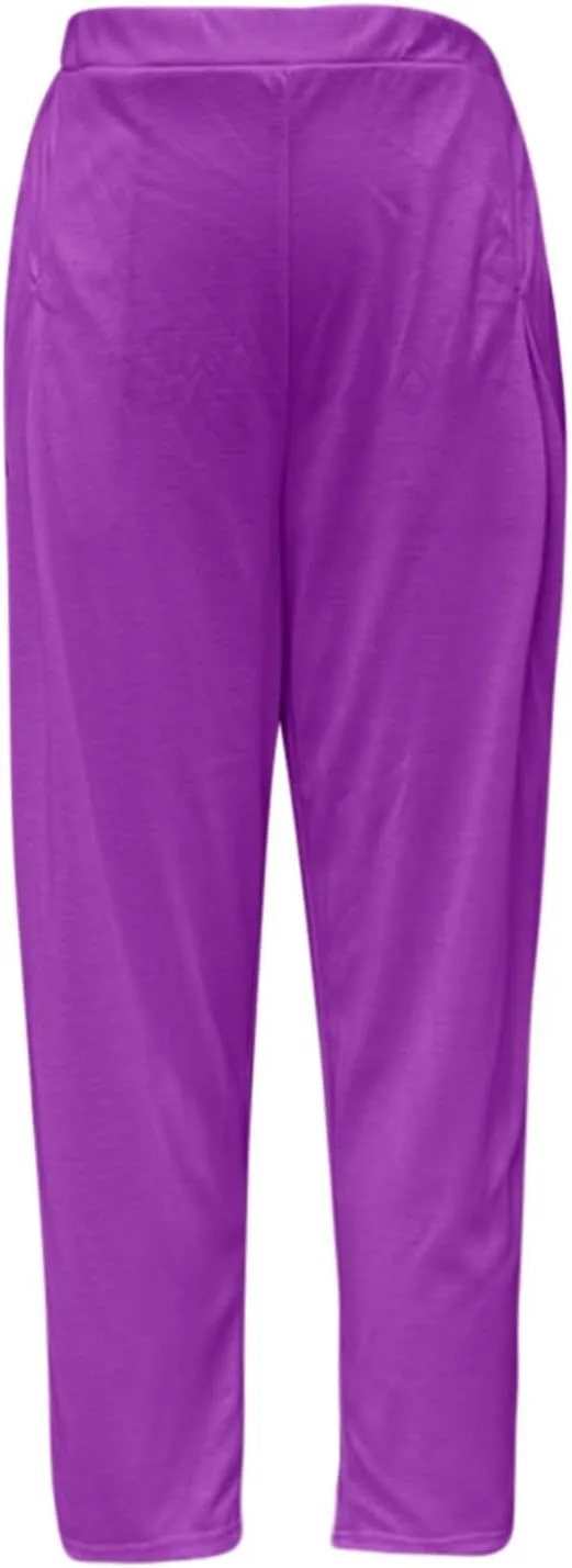 Plus Size Women Lounge Sets 2 Piece Outfits Irregular Y2K Baggy Plain Suits Sweatshirt Harem Pants Vacation Suits