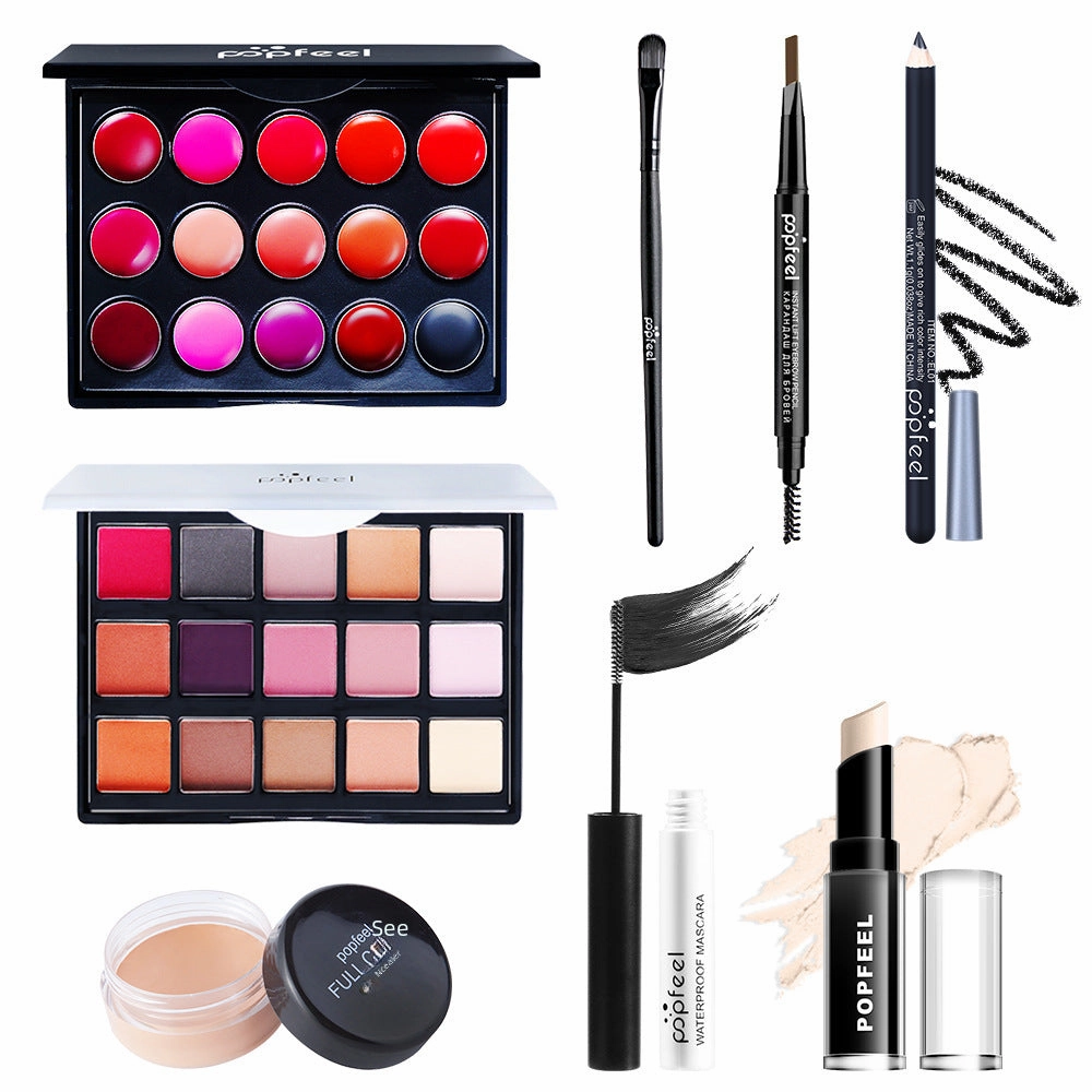 POPFEEL 8-Piece Compact Makeup Tool Kit