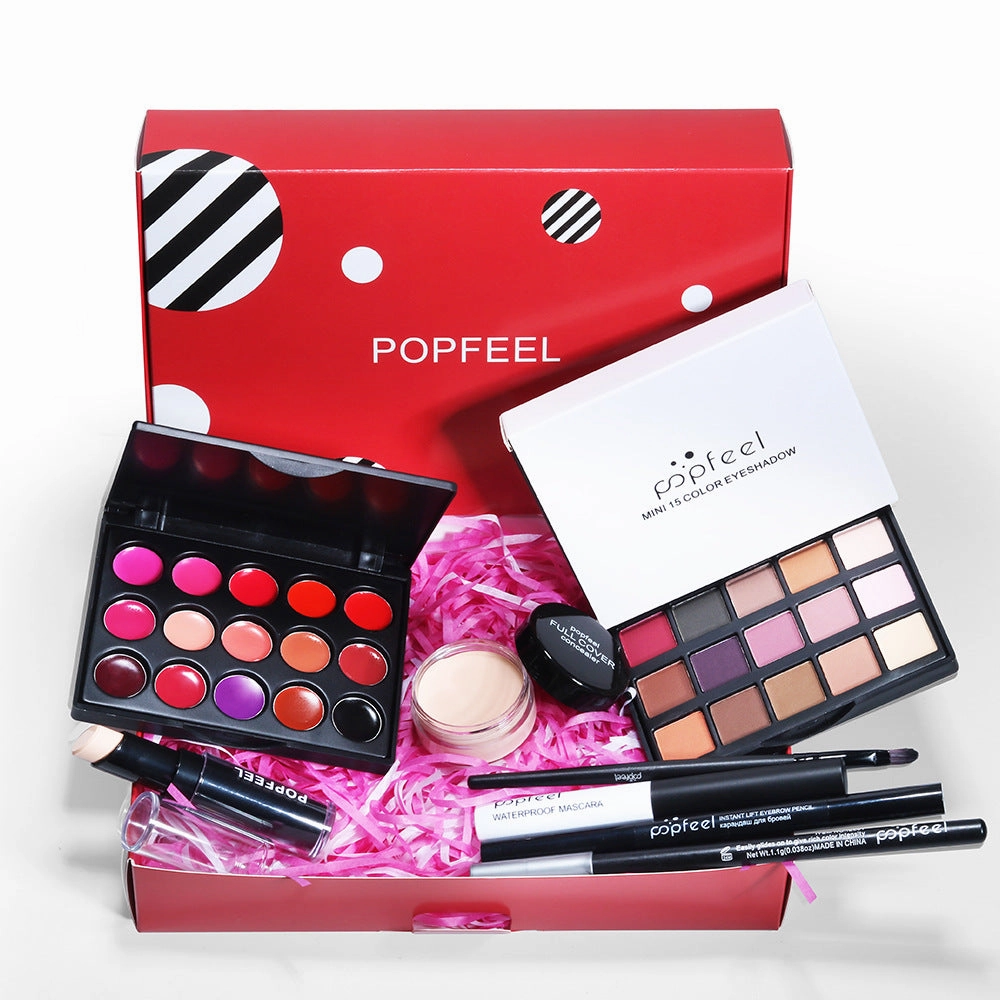 POPFEEL 8-Piece Compact Makeup Tool Kit