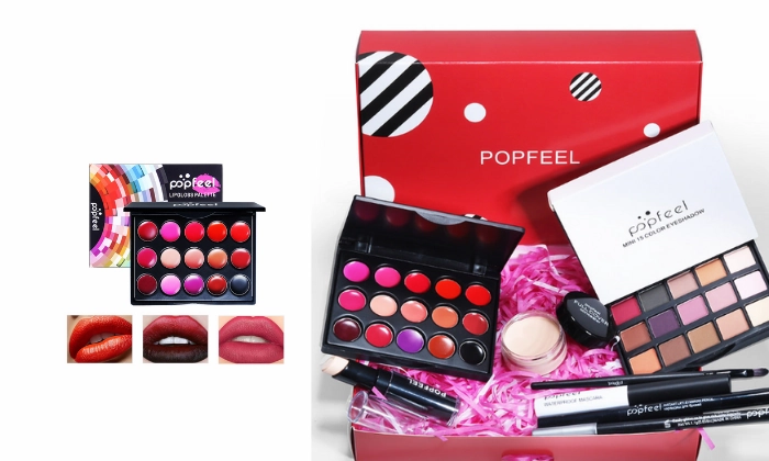 POPFEEL 8-Piece Compact Makeup Tool Kit