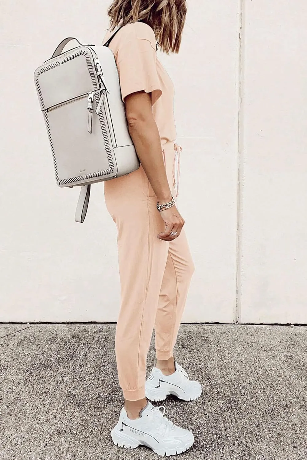 PRETTYGARDEN Women's Two Piece Lounge Sets 2025 Spring Summer Jogger Pants Vacation Outfits Travel Airplane Matching Clothes