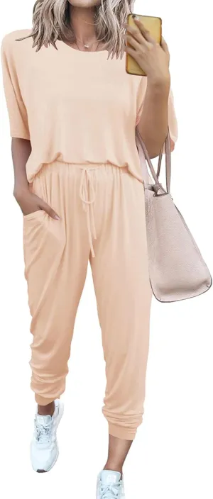 PRETTYGARDEN Women's Two Piece Lounge Sets 2025 Spring Summer Jogger Pants Vacation Outfits Travel Airplane Matching Clothes